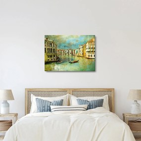 Kép - velencei csatorna és gondolák (70x50 cm)