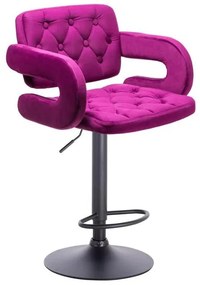 HR8403W Fukszia modern velúr szék