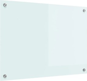 vidaXL Konyhai splashback Fehér 70 x 50 cm edzett üveg