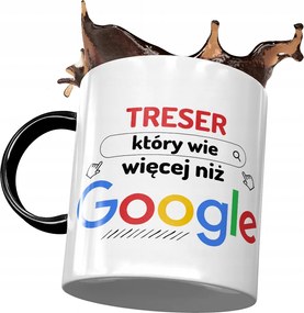 Fekete Bögre Treser Többet tud, mint a Google fényképes nyomtatással