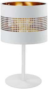 TK Lighting Tago asztali lámpa 1x15 W fehér 5056
