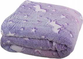 Verk Svíticí deka Soft Dreams Stars, 150 x 180 cm fialová