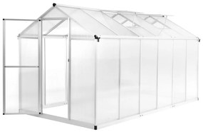 vidaXL alumínium melegház 362 x 190 x 195 cm 13,41 m³