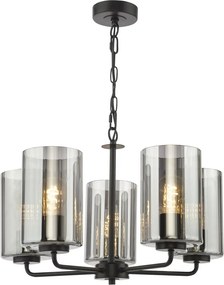 Dar Lighting modern csillár daylin fekete füstös darday0522