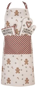 Karácsonyi pamut konyhai Kötény Classic Gingerbread Magic