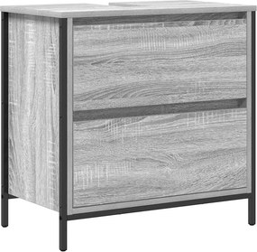 vidaXL szürke sonoma színű éjjeliszekrény fiókkal 60x34,5x60 cm