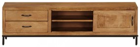 tömör mangófa TV-szekrény 140 x 30 x 40 cm