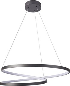 POLUX 328175 ZEFIRA Modern Led Függesztett Lámpa Antracit LED IP20
