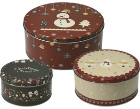 Karácsonyi doboz cukorkákhoz és mézeskalácsokhoz,Karácsony, 3 darabos szett