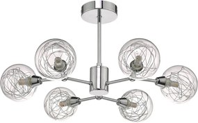 Dar Lighting TYKA TYK6450 Plafonlámpa 6x40W/G9