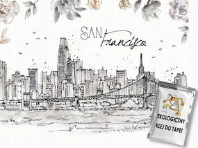 Fotótapéta Flizelina Grafika Város Panoráma San Francisco 350x250 ragasztó