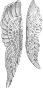 vidaXL Szárny Szobor Ezüst 31 x 5 x 91 cm Alumínium
