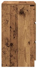 antik fa éjjeliszekrény 3 fiókkal 39x35x65 cm