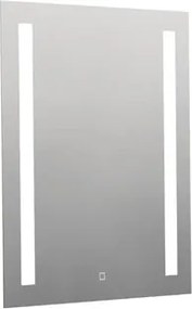 Szögletes tükör 60x70 cm LED világítással, fűtőfólia, érzékelő állítható hőmérséklettel 2700-6500K, IP44 ZIL6070TLEDS