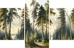 Kép - Szüreti táj az erdők (90x60 cm)