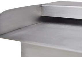 Négyszögletes rozsdamentes acél medence szökőkút 45 cm