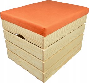 Puff Fa Tároló Láda Kárpitozással