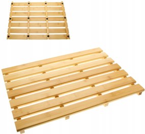 Bambusz Fürdőszobaszőnyeg Fa Padlószőnyeg 53x 35.5x 2.5cm