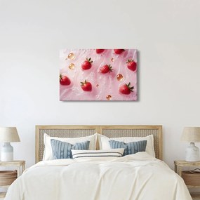 Kép - Eprek buborékokban (90x60 cm)