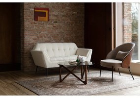 Krémszínű buklé kanapé 150 cm Kate – Dutchbone