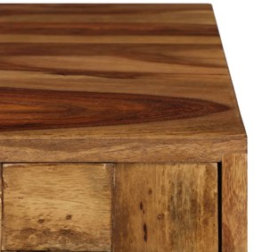 Tömör rózsafa dohányzóasztal mézszínű felülettel 110x50x37 cm