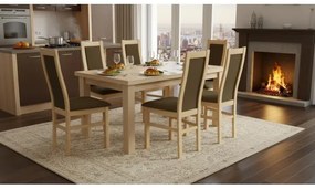 Étkezőszék ZOE tölgy/sötétbarna