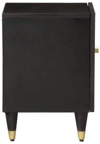 2 db tömör mangófa éjjeliszekrény 40 x 33 x 46 cm