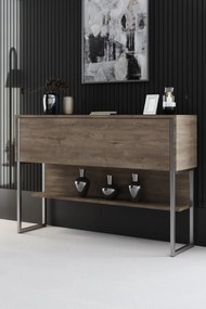 Komód Luxe - Silver, Walnut