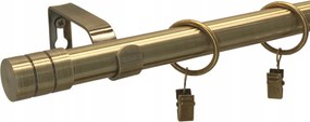 Függönykarnis szimpla 19 mm Fém Loft mix arany Antik Arany 120 cm