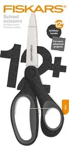 Olló, iskolai, 18 cm, FISKARS, csillámos fekete (IF1067859)