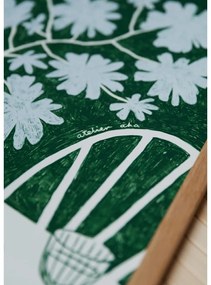 Poszter 30x40 cm Blue Flowers &amp; Red Wine – Anouk van Cleef – The Poster Club