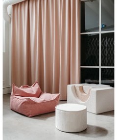 Krémszínű kordbársony gyerek puff – Wigiwama