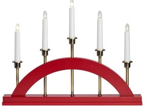 Piros karácsonyi fénydekoráció Bridge – Markslöjd