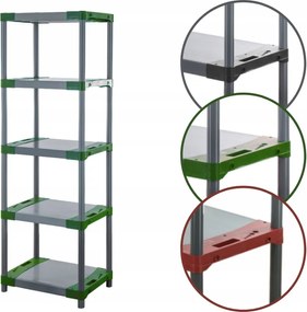 Tárolószekrény műanyag polc a pincébe garázs polc 180x90x46 Eko