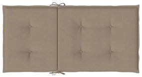 6 db tópszínű oxford szövet háttámlás székpárna 100x50x3 cm