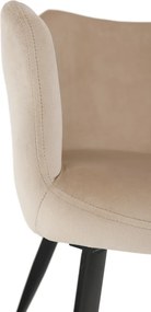 Szék, szövet bézs/fekete lábak, ODOVEL