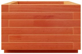 viaszbarna tömör fenyőfa kerti virágláda 70x40x26,5 cm