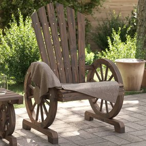 Tömör fenyőfa kerti Adirondack szék
