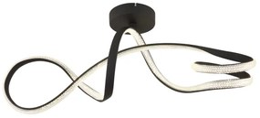 Globo 67341DS - LED Felületre szerelhető csillár SWIRL LED/30W/230V fekete