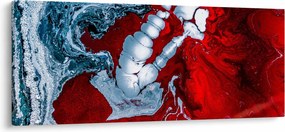 Absztrakt foltok képe (120x50 cm)