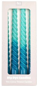 Gyertya szett 4 db-os, égési idő 3 óra Dip Dye – Rex London