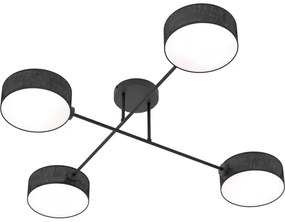 Felületre szerelhető csillár MAGA 4xE14/10W/230V fekete