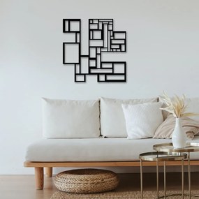 Squares fém fali dekoráció, 50×50 cm