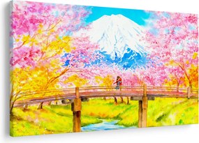 Kép - festett pár, akvarell (90x60 cm)