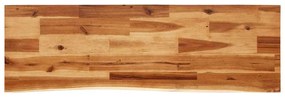 tömör akácfa konzolasztal természetes éllel 110x35x80 cm