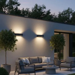 Ideal Lux - Kültéri fali lámpa ANDROMEDA 2xE27/60W/230V IP55 antracit