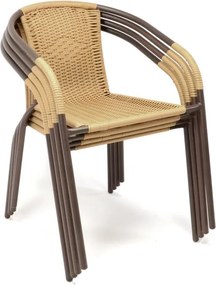 GARTHEN Kerti bisztró szék egymásra rakható bézs