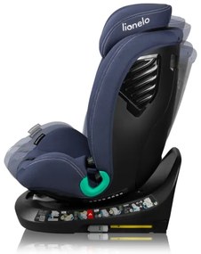 Lionelo - Forgatható autósülés bázissal BASTIAAN ONE i-Size 40–150 cm tengerészkék