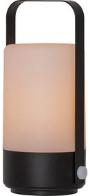 Flame fekete-bézs LED lámpás, magasság 40 cm - Star Trading