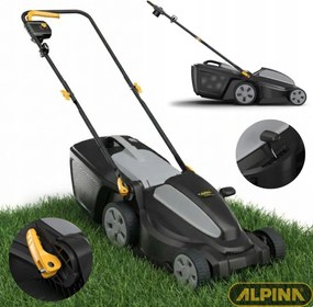 Elektromos fűnyíró Alpina AL1 34 E 34cm állítható magasságú Könnyű